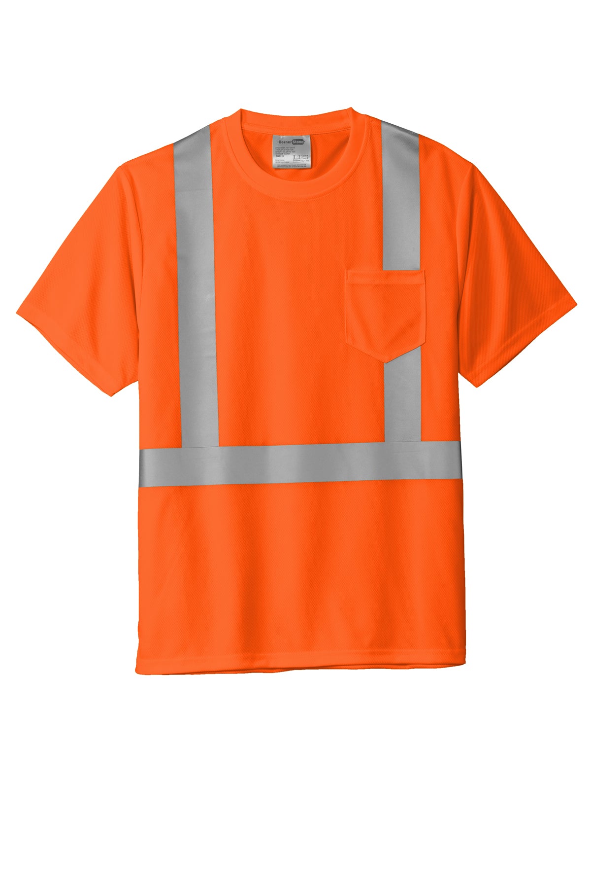 CS200 CornerStone® ANSI 107 Class 2 Mesh Tee Custom w/ Solid or Reflective Print