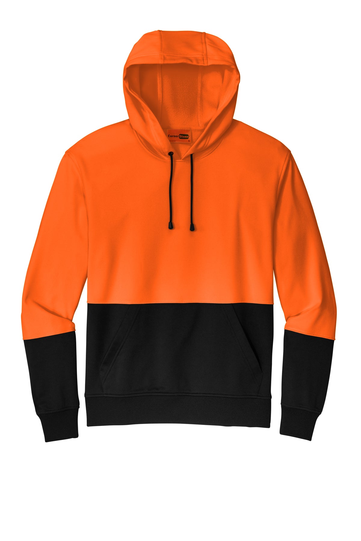 CSF01 CornerStone® Enhanced Visibility Fleece Pullover Hoodie Custom w/ Solid or Reflective Print