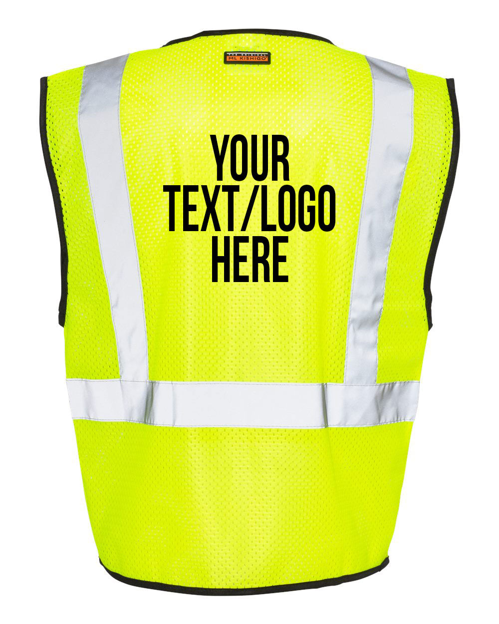Kishigo - Double-Pocket Zippered Economy Class 2 Vest - 1537-1538 Custom w/ Solid or Reflective Print