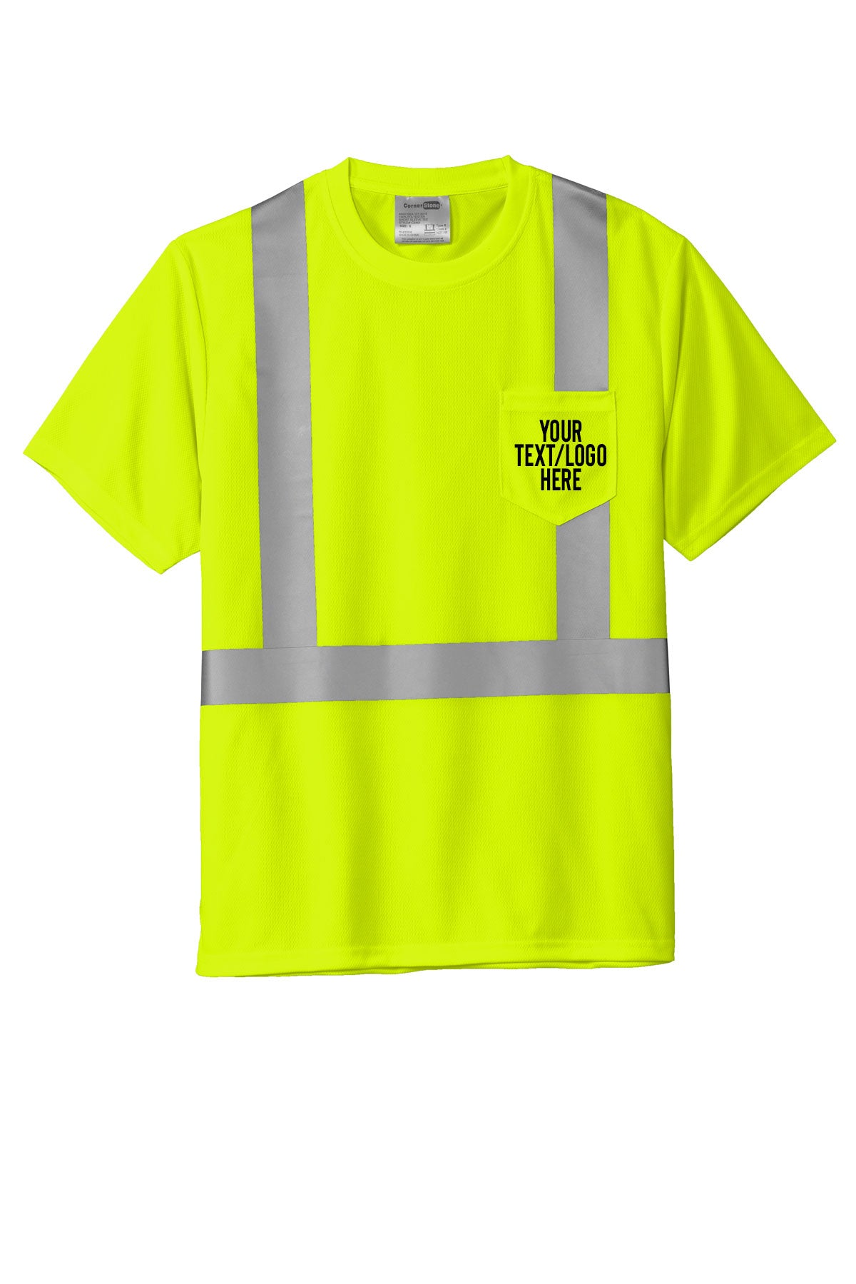CS200 CornerStone® ANSI 107 Class 2 Mesh Tee Custom w/ Solid or Reflective Print