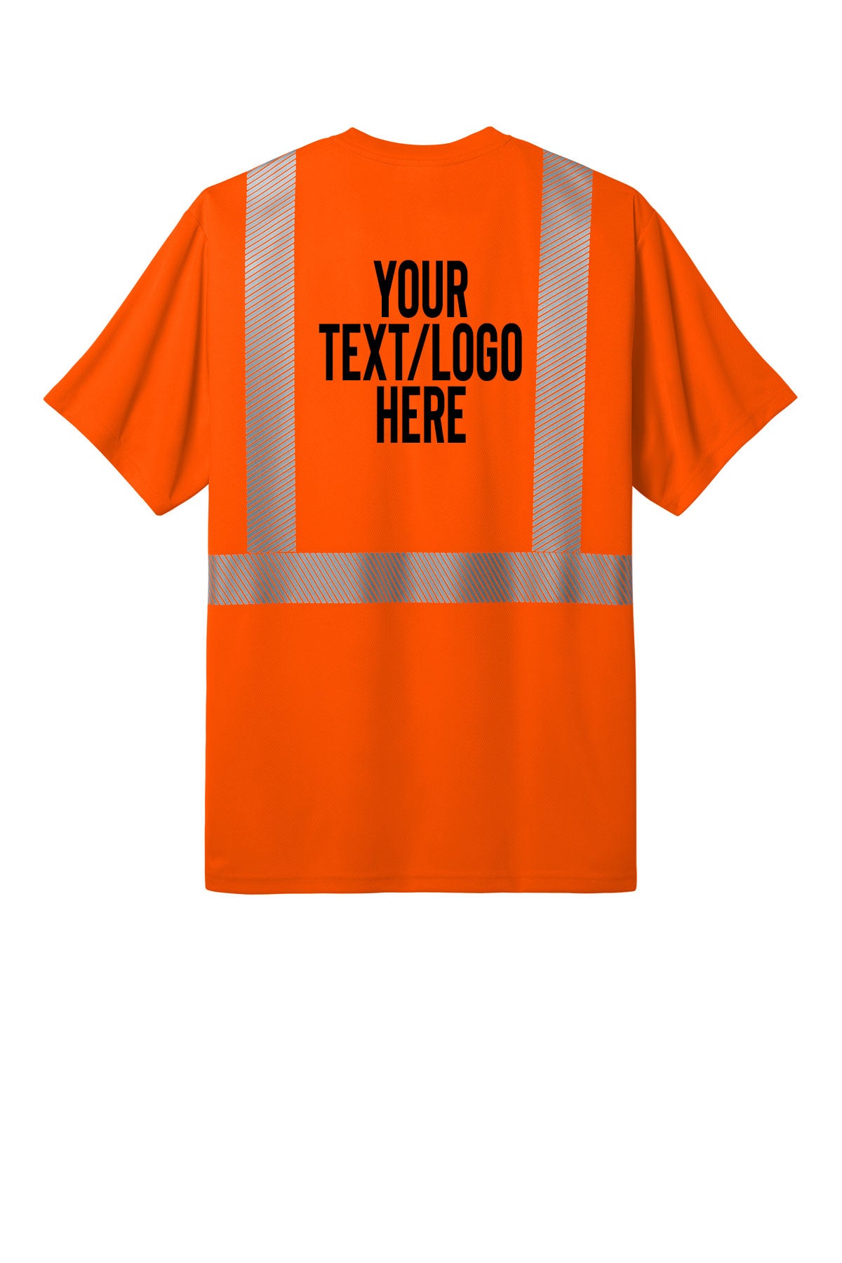 CS204 CornerStone® ANSI 107 Class 2 Segmented Tape Tee Custom w/ Solid or Reflective Print