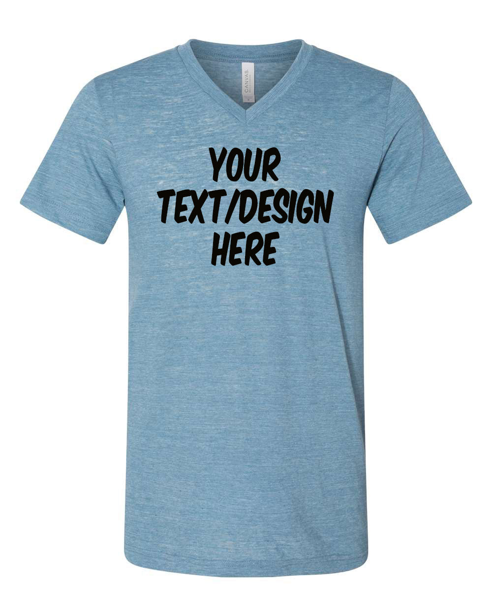 BELLA + CANVAS - Textured Jersey V-Neck Tee - 3655