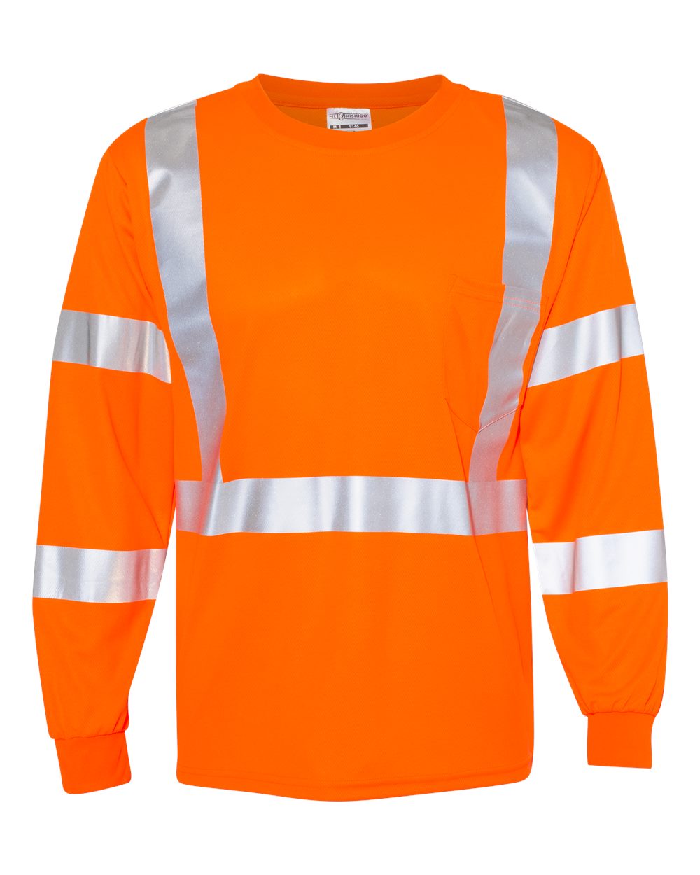 Kishigo - Long Sleeve Class 3 T-Shirt - 9145-9146 Custom w/ Solid or Reflective Print