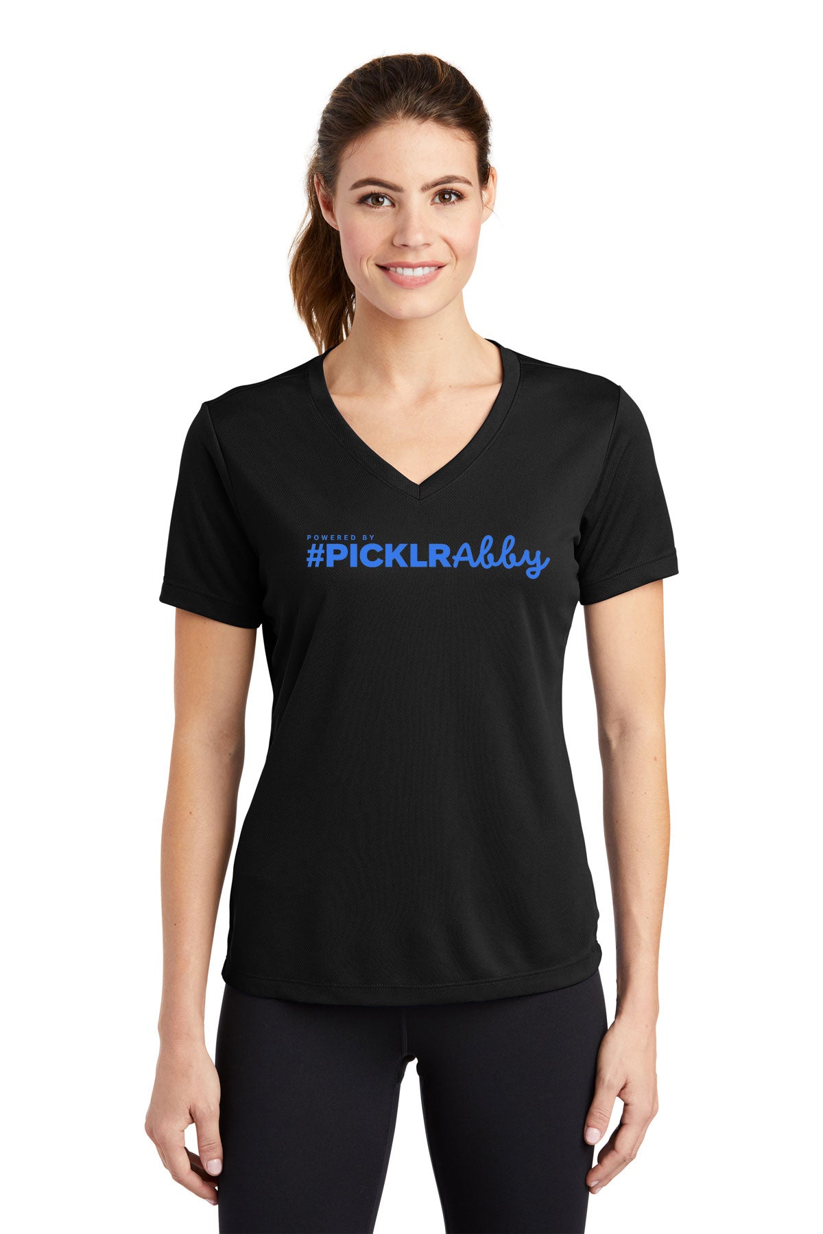 #PICKLRAbby LST340 Sport-Tek® Women's PosiCharge® RacerMesh® V-Neck Tee