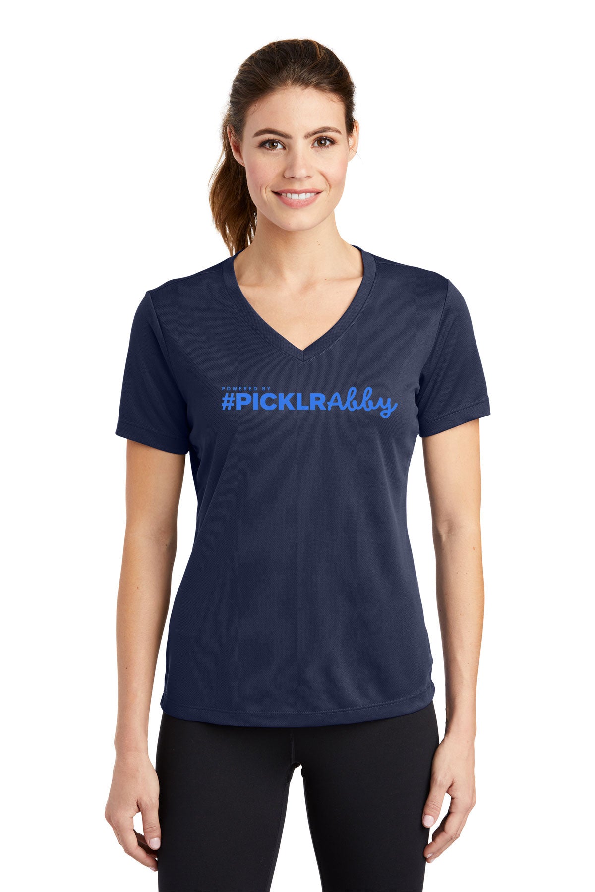 #PICKLRAbby LST340 Sport-Tek® Women's PosiCharge® RacerMesh® V-Neck Tee