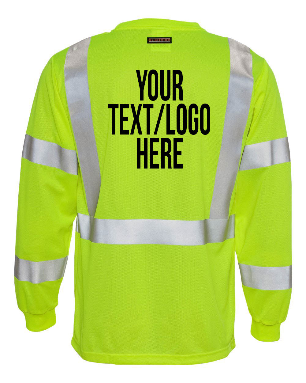 Kishigo - Long Sleeve Class 3 T-Shirt - 9145-9146 Custom w/ Solid or Reflective Print