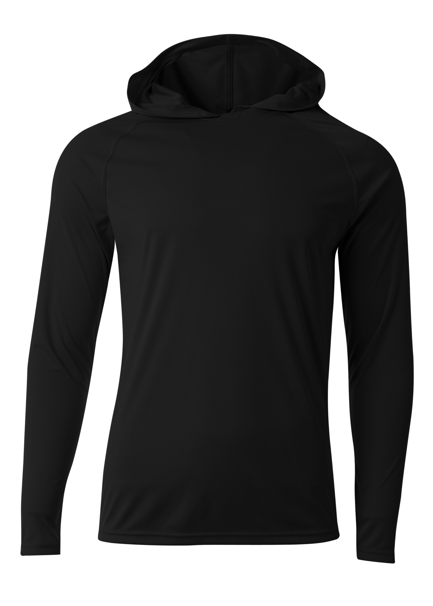 A4 Cooling Performance Long Sleeve Hooded Tee 44+ UPF - N3409