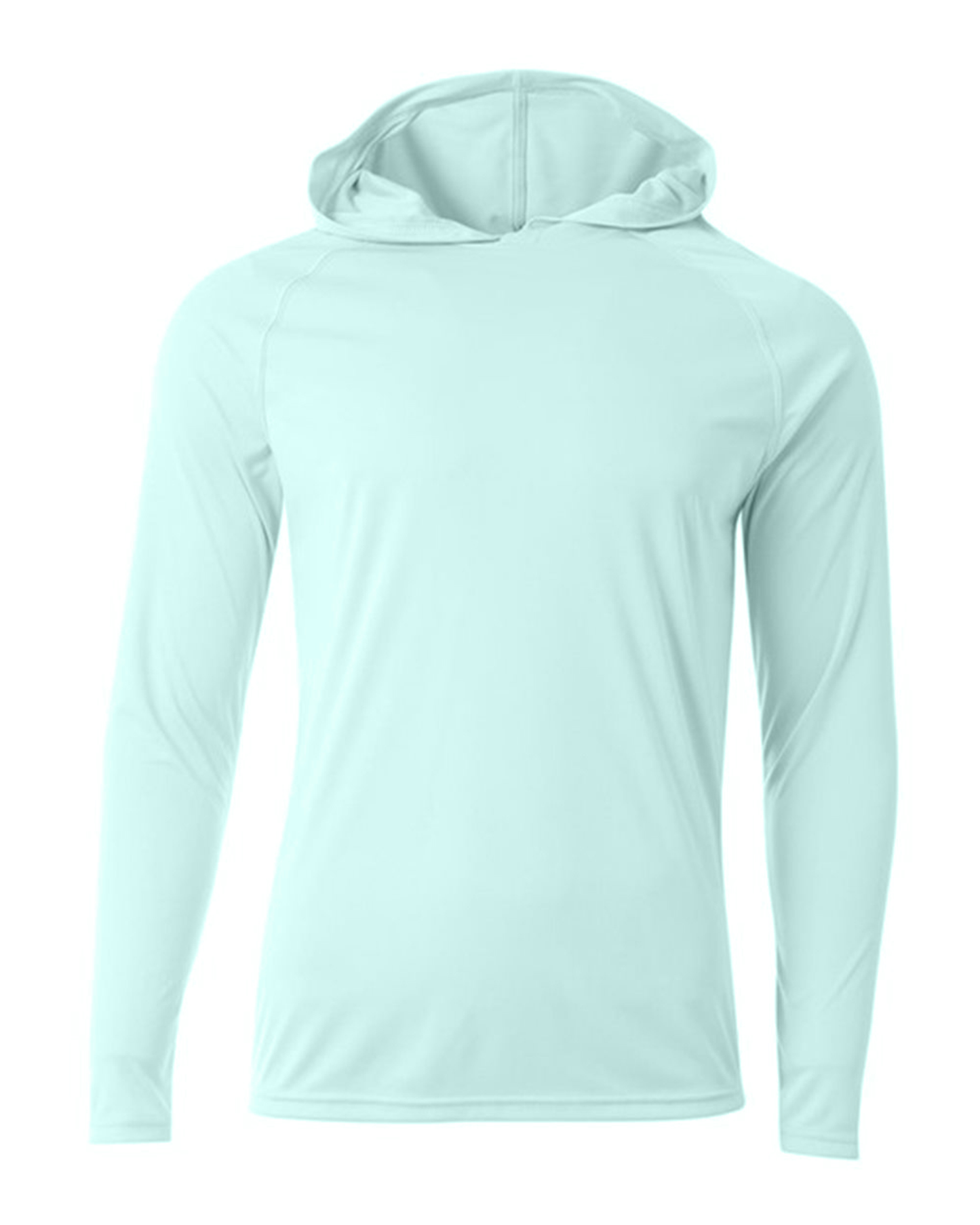 A4 Cooling Performance Long Sleeve Hooded Tee 44+ UPF - N3409