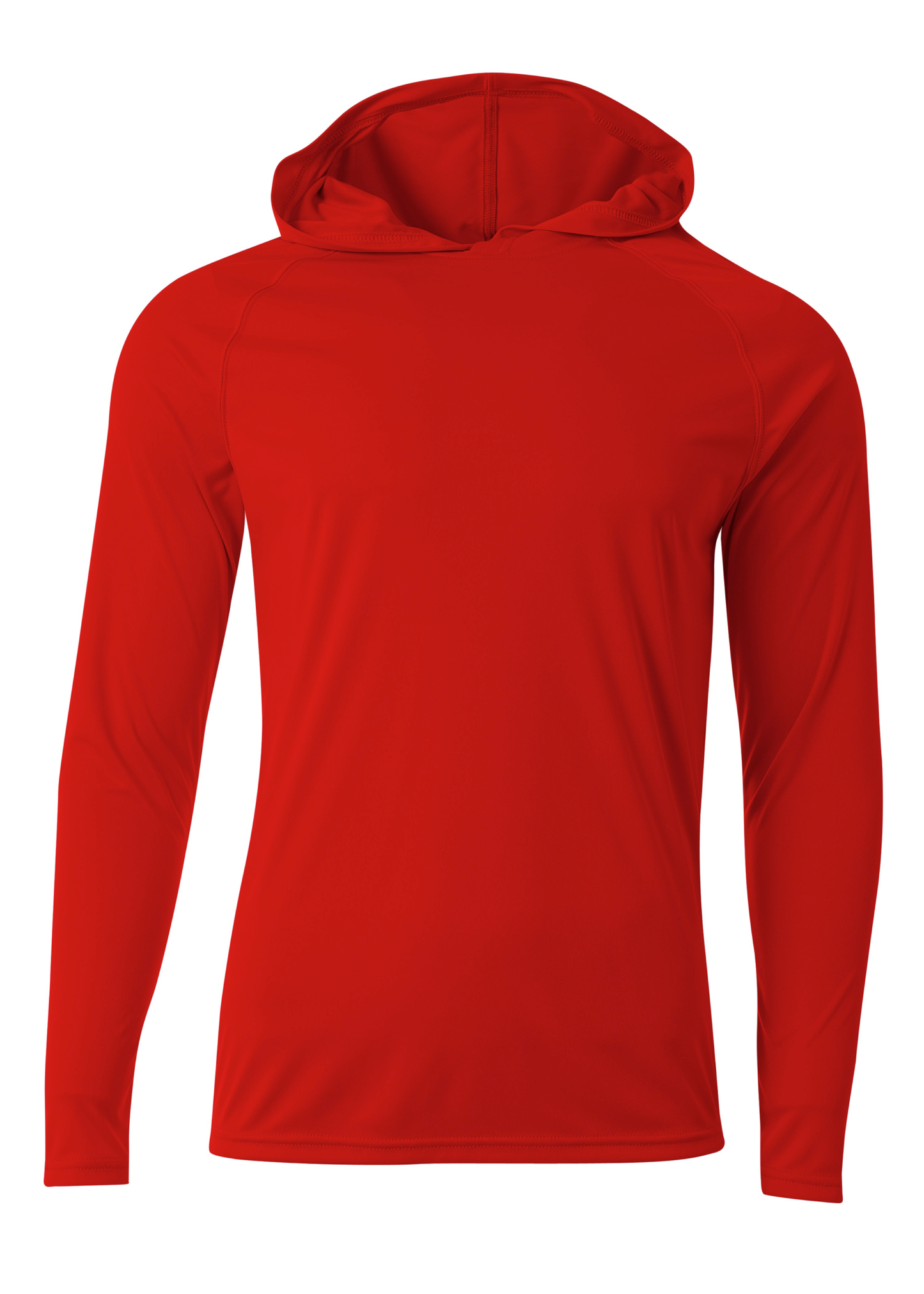 A4 Cooling Performance Long Sleeve Hooded Tee 44+ UPF - N3409