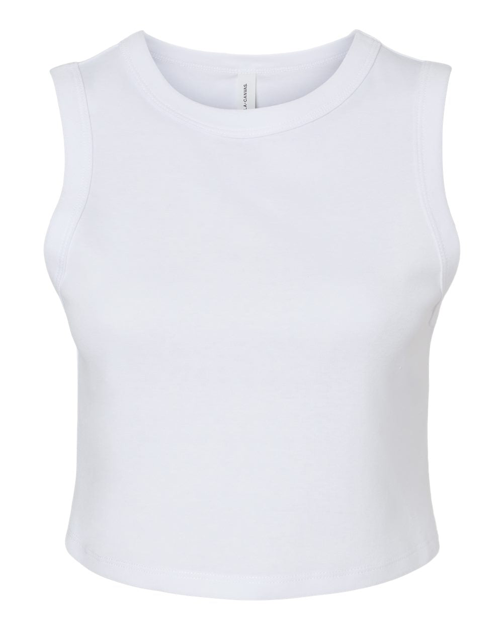 Customized BELLA + CANVAS Women's Micro Rib Muscle Crop Tank 1013