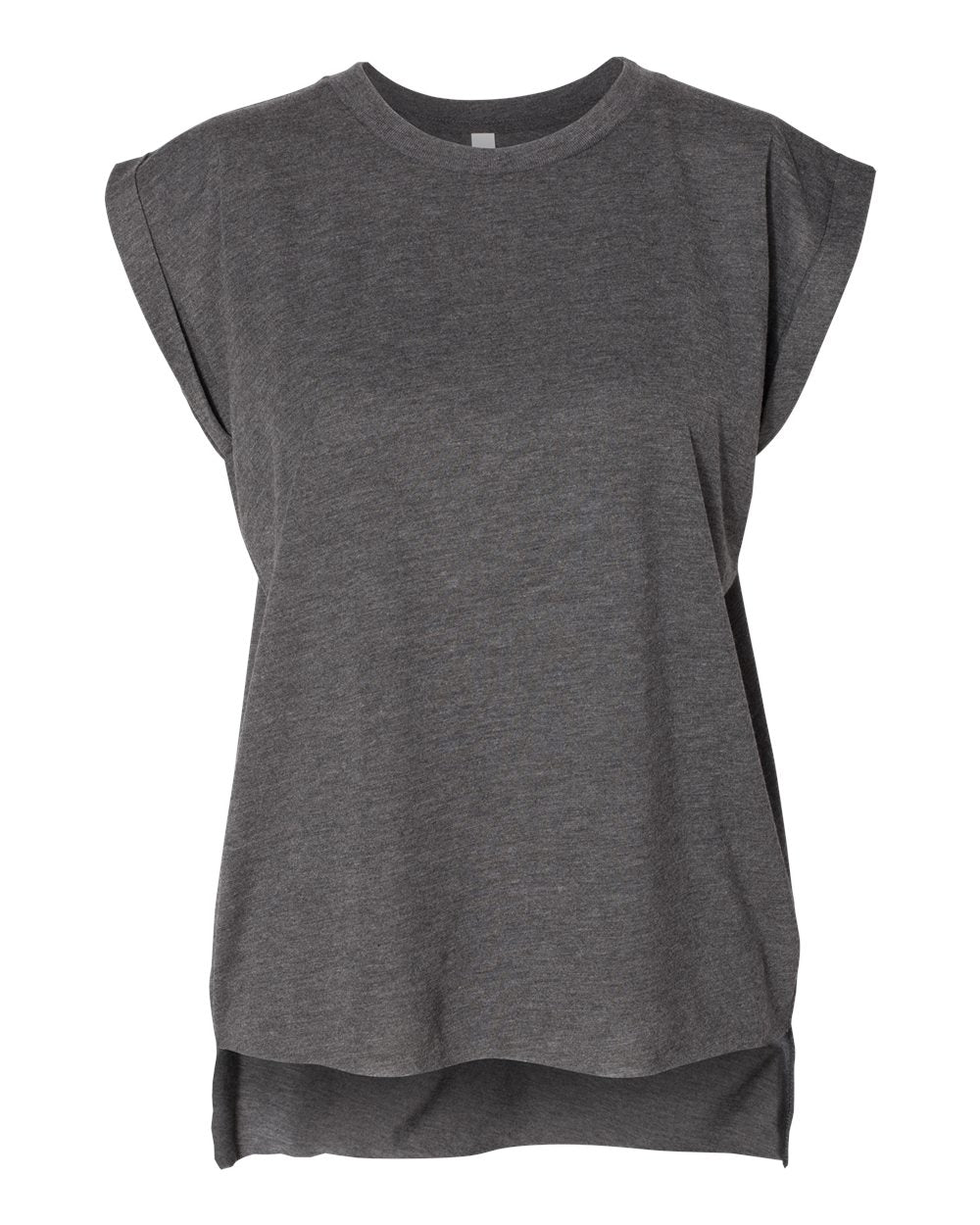 Customized BELLA + CANVAS Women’s Flowy Rolled Cuffs Muscle Tee 8804
