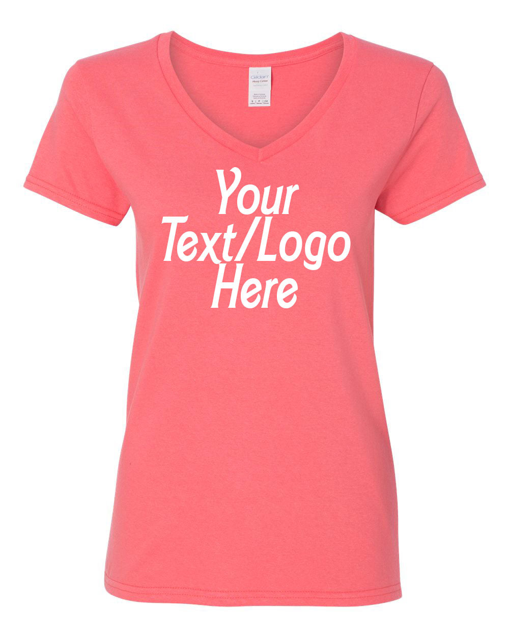 Gildan Heavy Cotton™ Women’s V-Neck T-Shirt - 5V00L