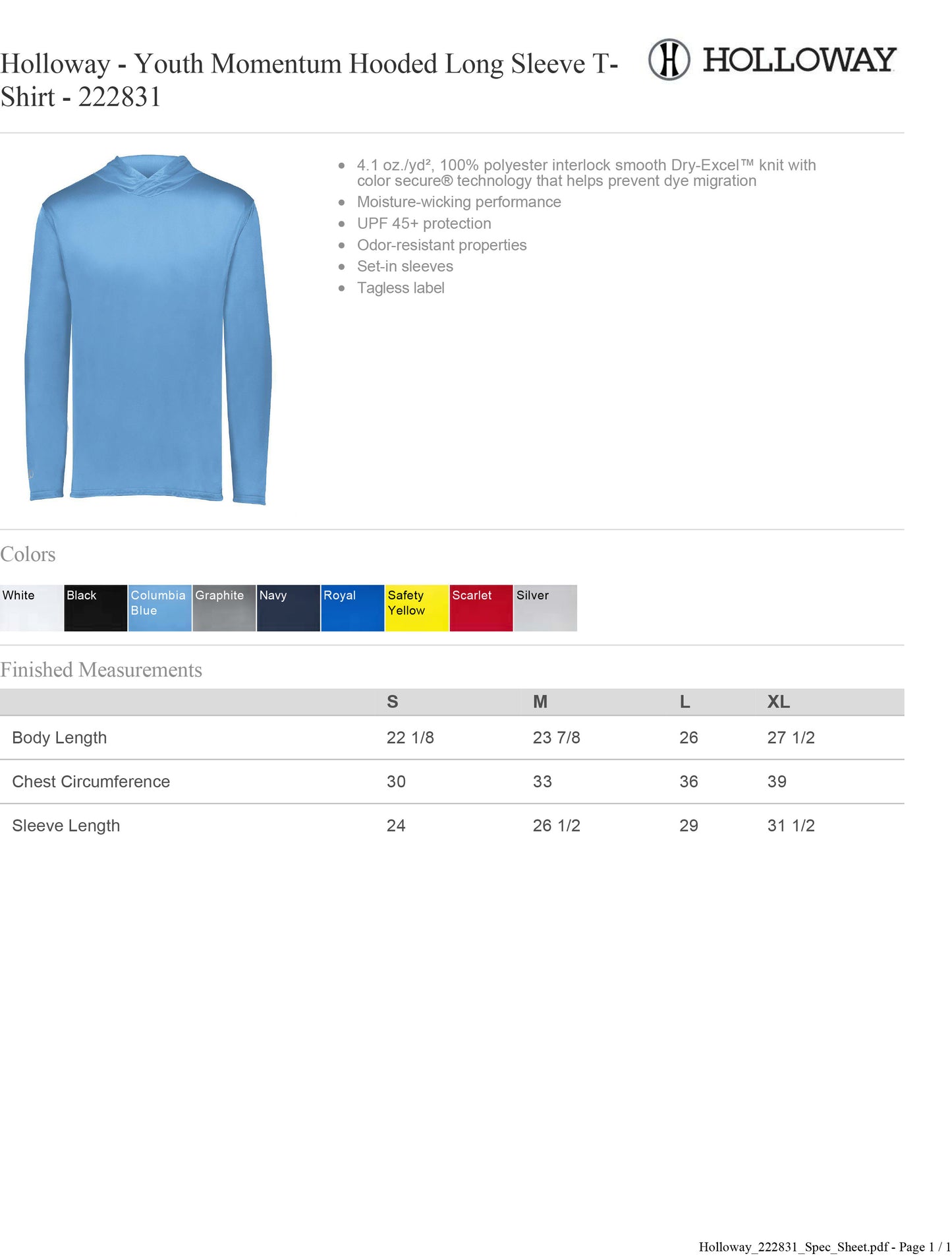 Stage Right Holloway Momentum Long Sleeve T-Shirt