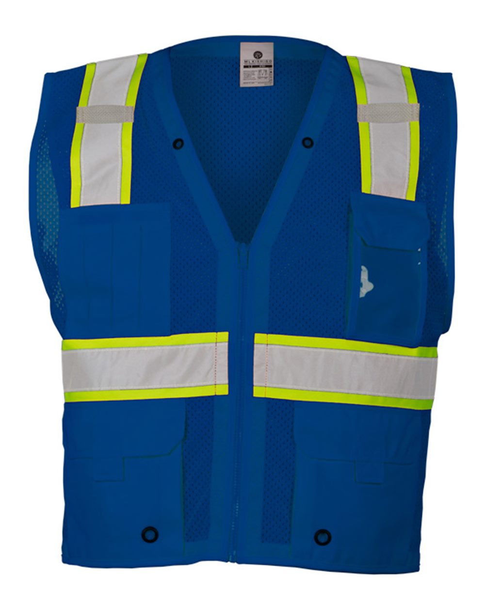 Kishigo - EV Series® Enhanced Visibility Multi-Pocket Mesh Vest - B100-111 Custom w/ Solid or Reflective Print