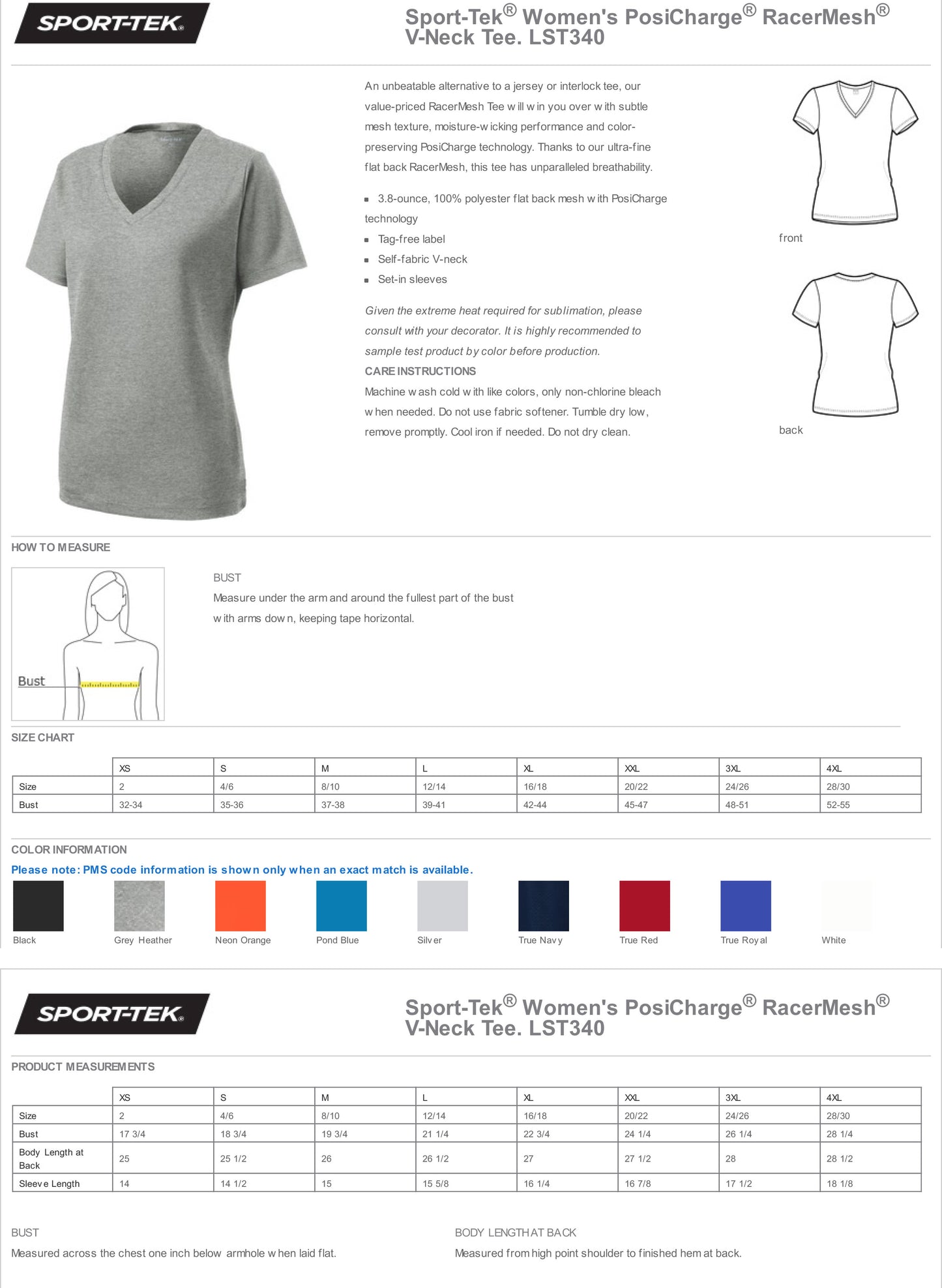 #PICKLRAbby LST340 Sport-Tek® Women's PosiCharge® RacerMesh® V-Neck Tee