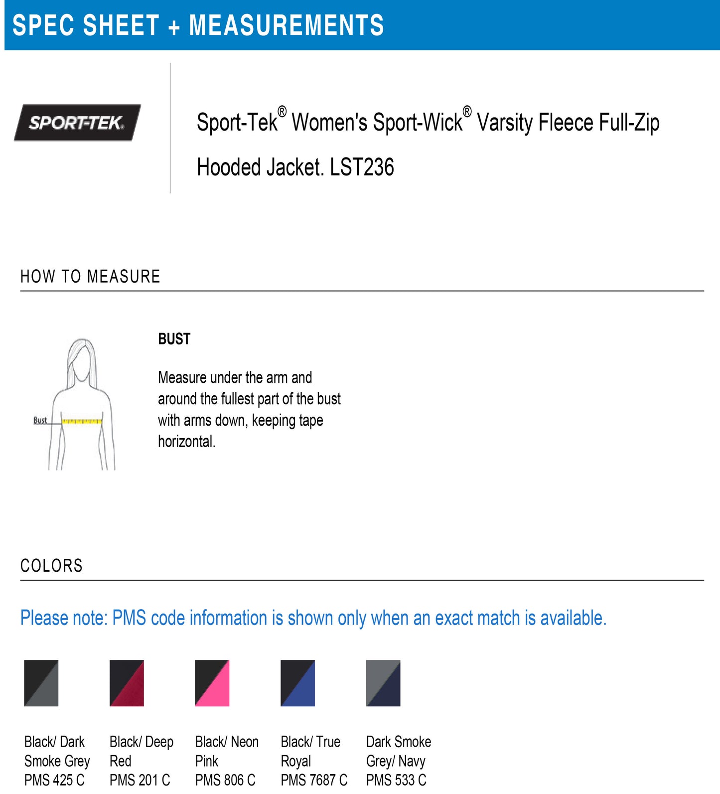 Stage Right Sport-Tek® Women's Sport-Wick® Varsity Fleece Full-Zip Hooded Jacket