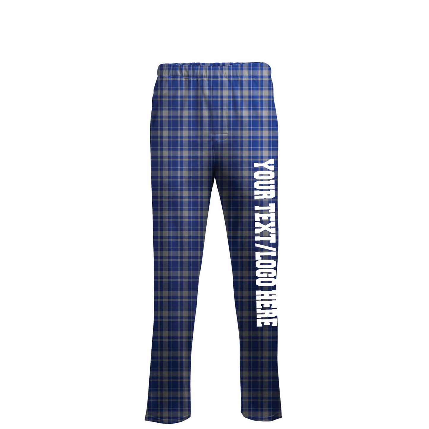 Boxercraft Unisex Flannel Pants Blue Jordan Flannel Pants with Custom Text