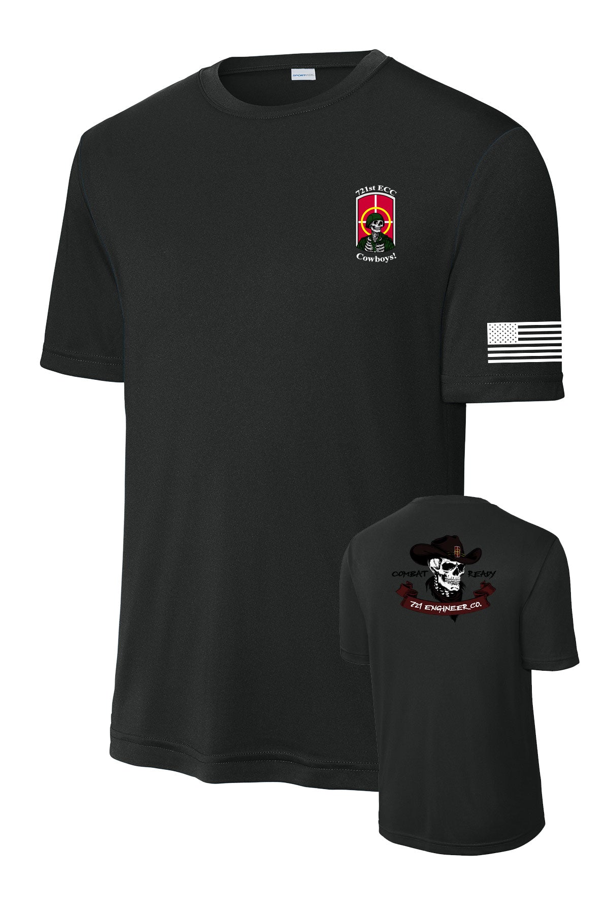 Combat Ready Sports Tee w/ Multi Color Print
