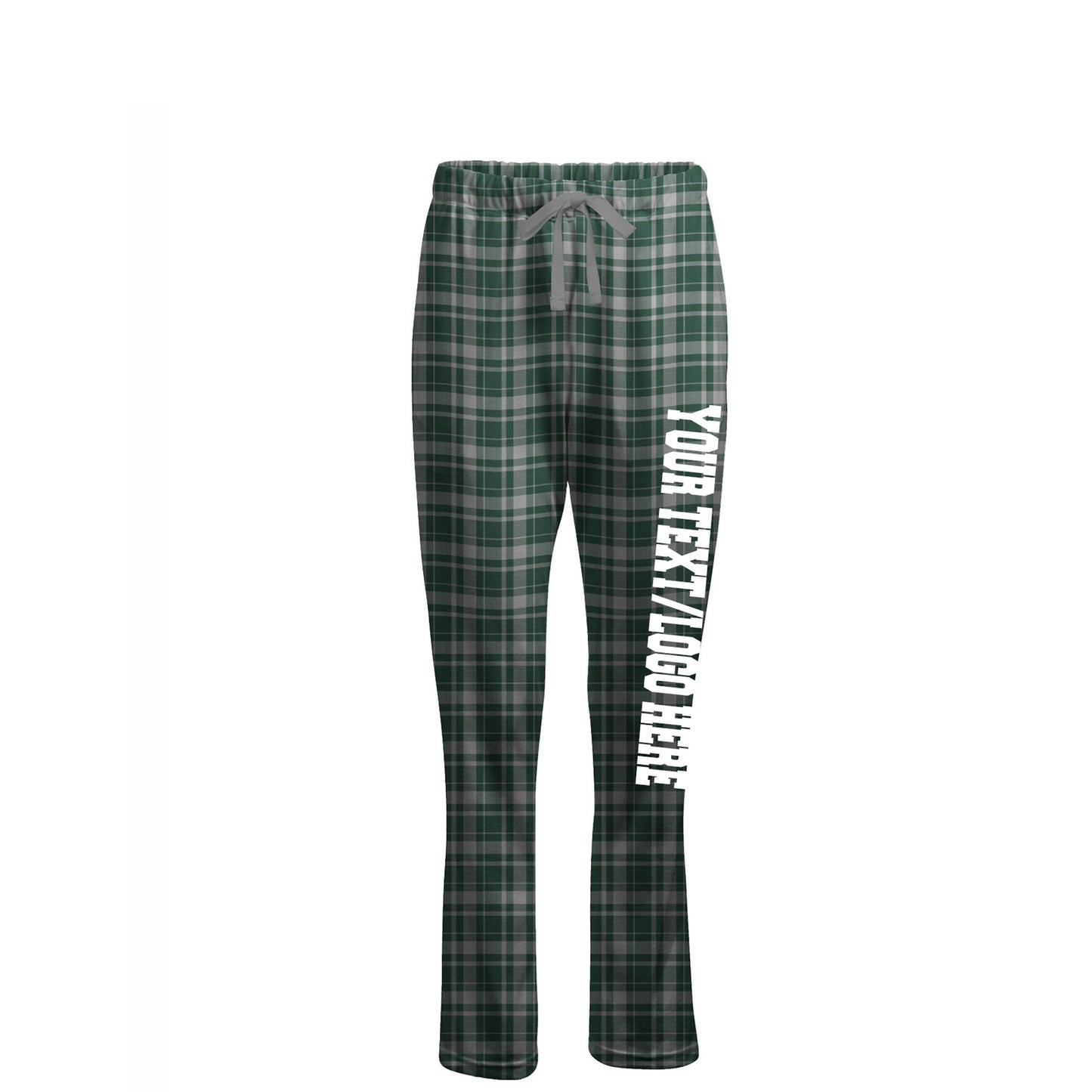 Boxercraft Ladies Henley Flannel Pants Green Jordan Flannel Pants with Custom Text/Logo