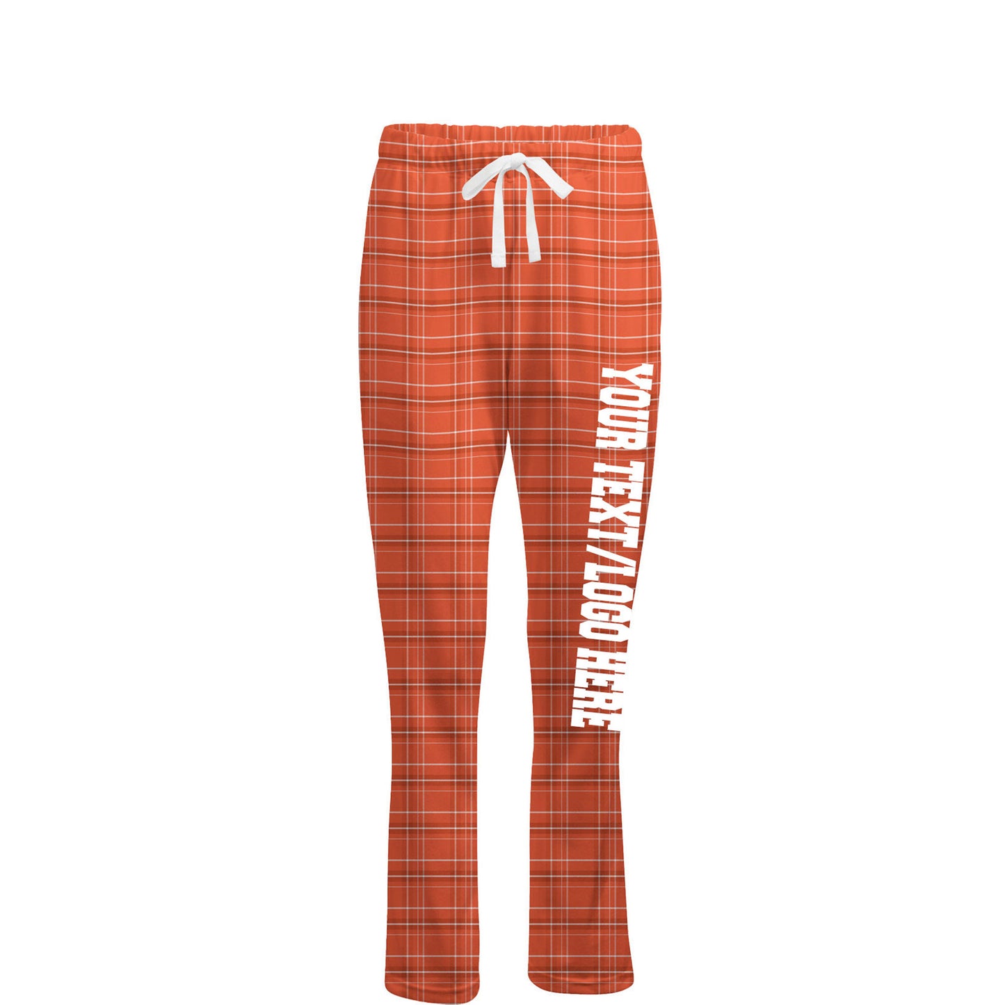 Boxercraft Ladies Henley Flannel Pants Orange Caring Flannel Pants with Custom Text/Logo