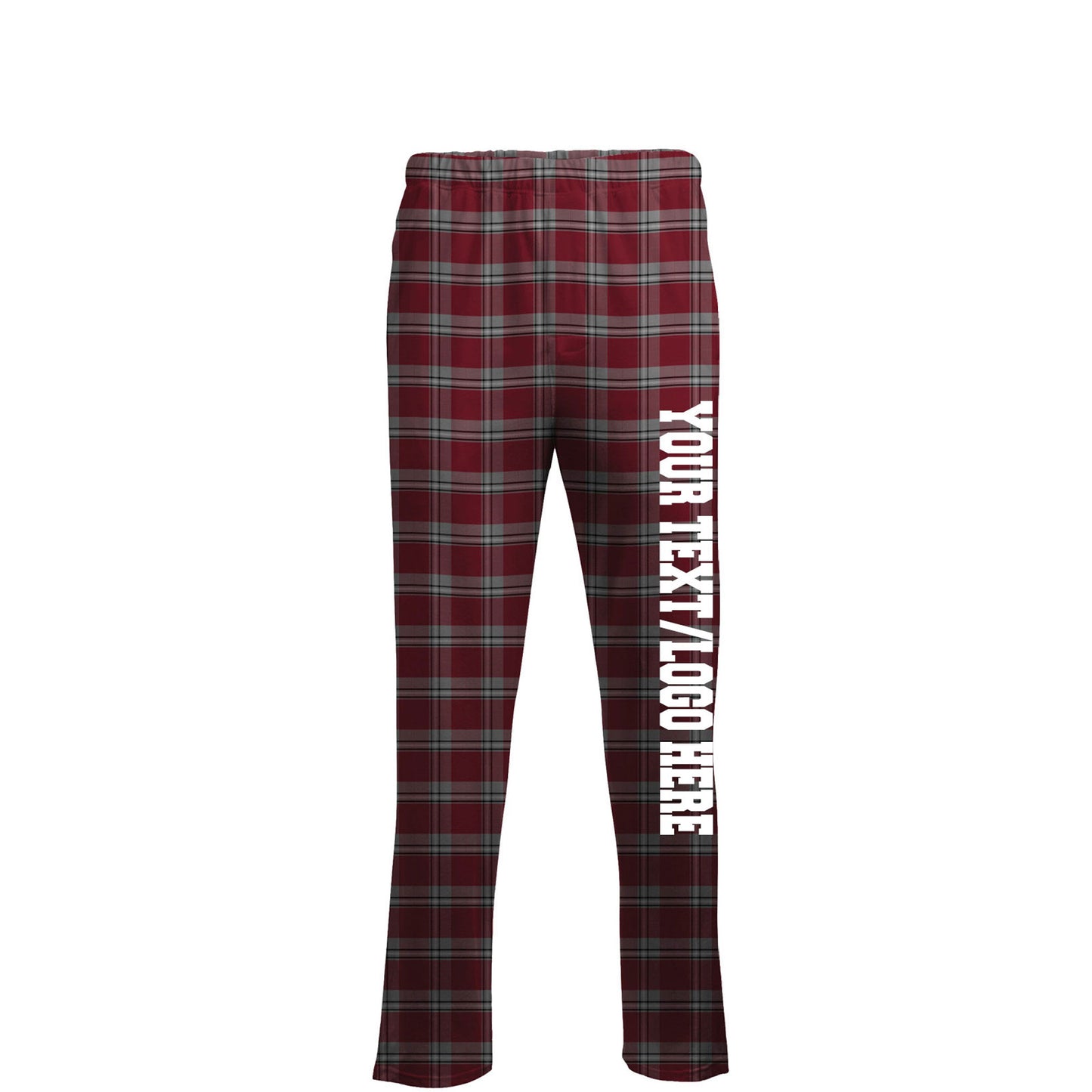 Boxercraft Unisex Flannel Pants Red McIntosh Flannel Pants with Custom Text
