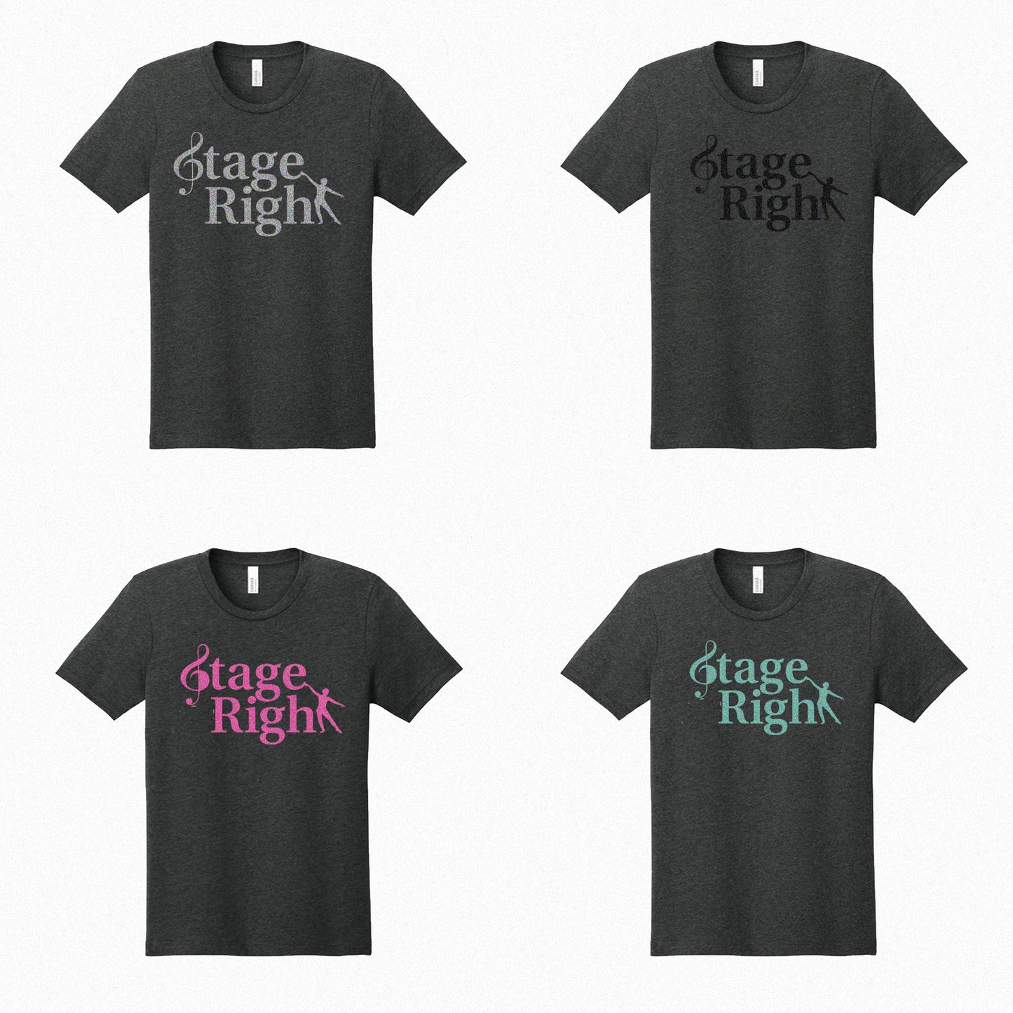 Stage Right Gildan Heavy Cotton Tee With Glitter Print
