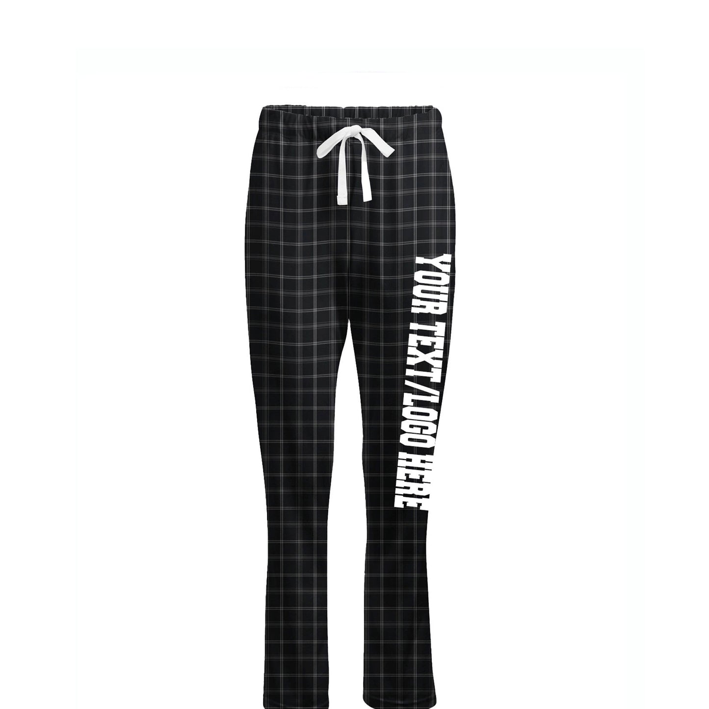 Boxercraft Ladies Henley Flannel Pants Varsity Black Flannel Pants w/ Custom Text/Logo