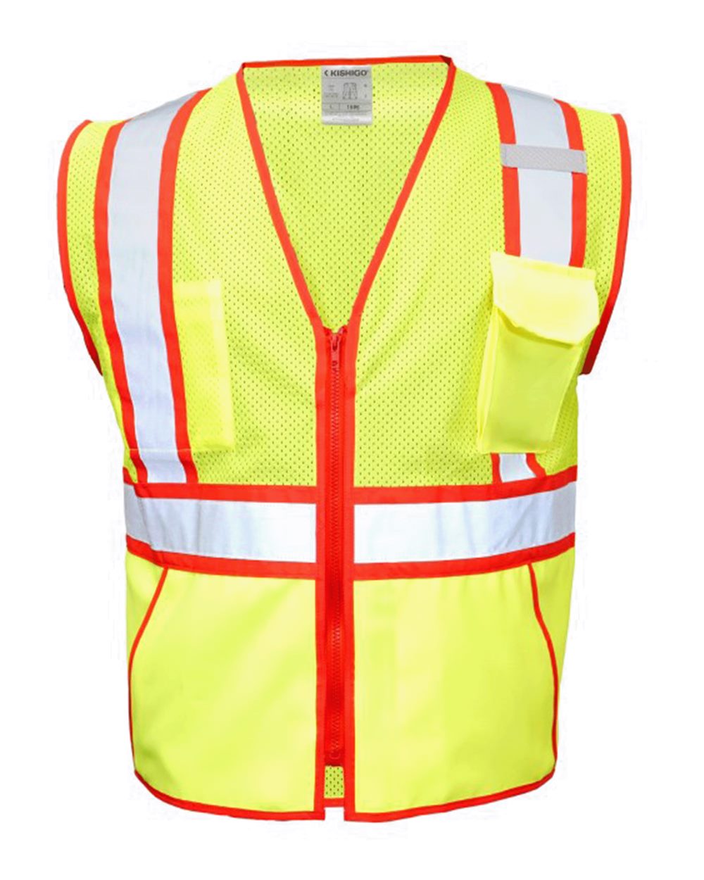 Kishigo - Standard Contrast Vest - 1595-1598 Custom w/ Regular or Reflective Print