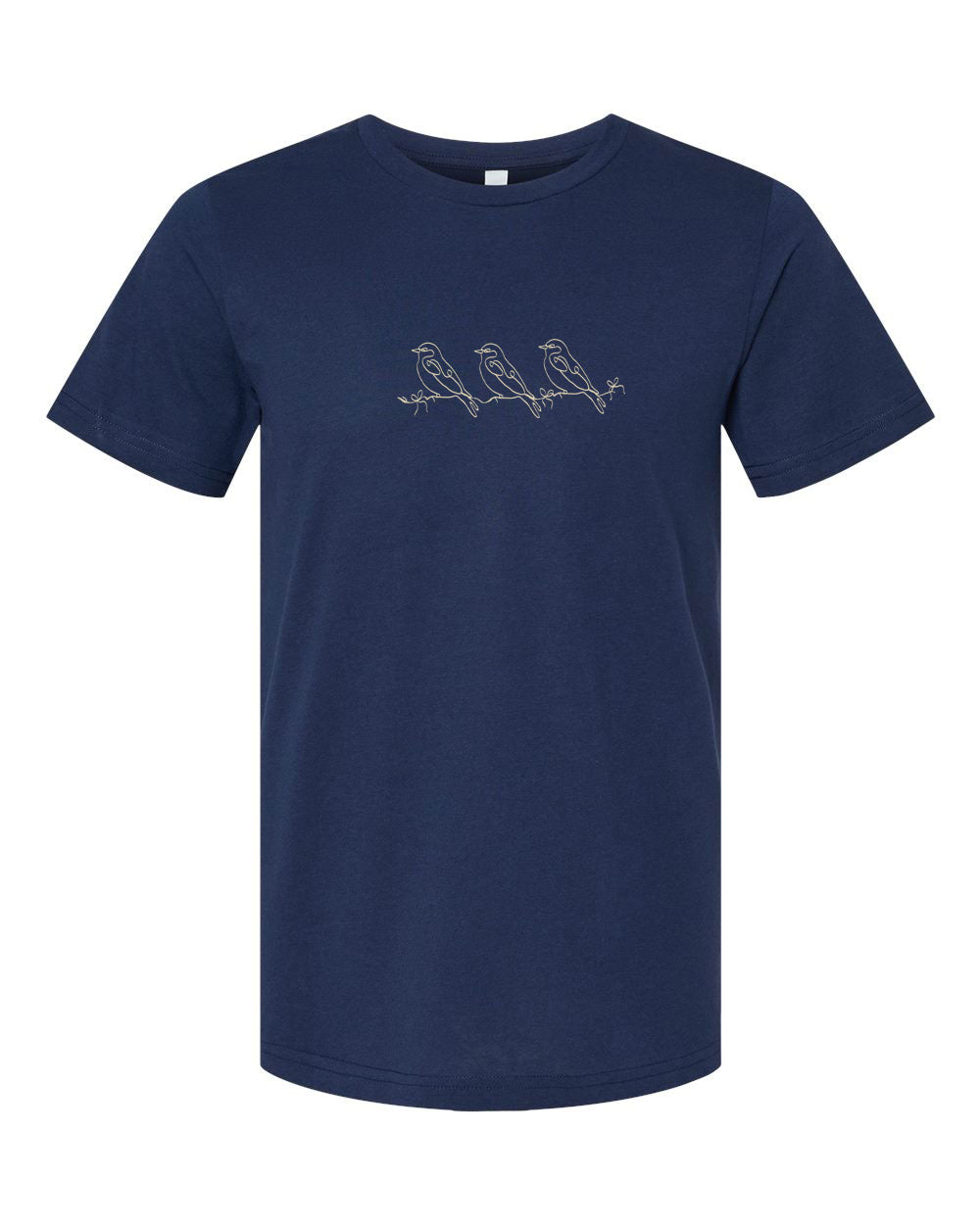 Little Sparrow Short Sleeve Navy Bella + Canvas Tee