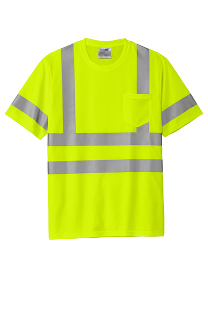 CS202  CornerStone® ANSI 107 Class 3 Mesh Tee Custom w/ Solid or Reflective Print