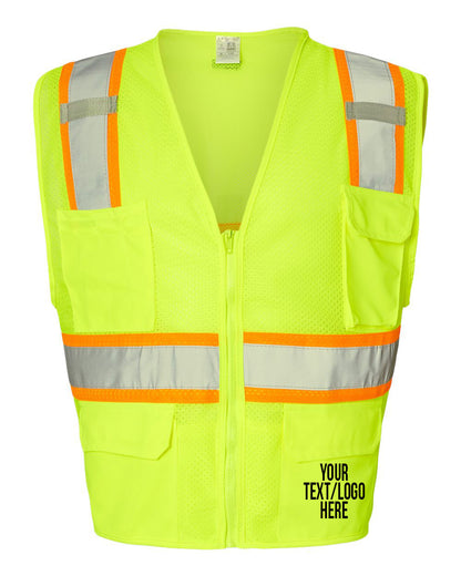 Kishigo - Ultra-Cool™ Multi-Pocket Vest - 1195-1196 Custom w/ Solid or Reflective Print