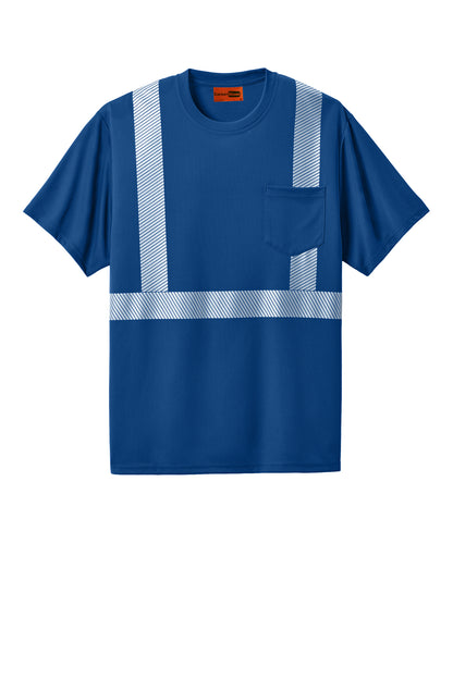 CS206 CornerStone® Enhanced Visibility Segmented Tape Tee Custom w/ Solid or Reflective Print