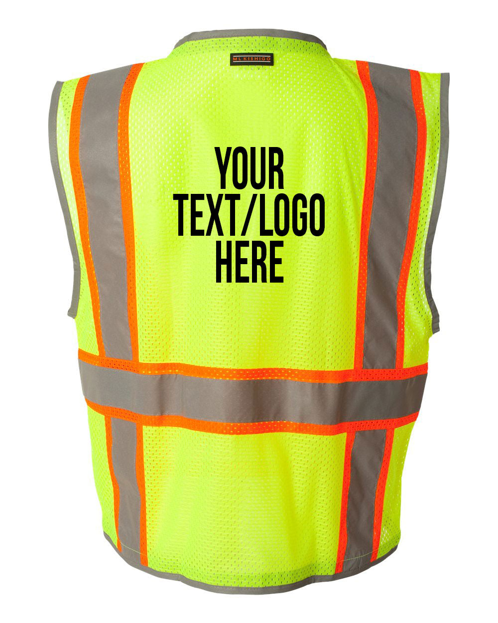 Kishigo - Premium Brilliant Series® Heavy-Duty Class 2 Vest - 1510-1511 Custom w/ Solid or Reflective Print