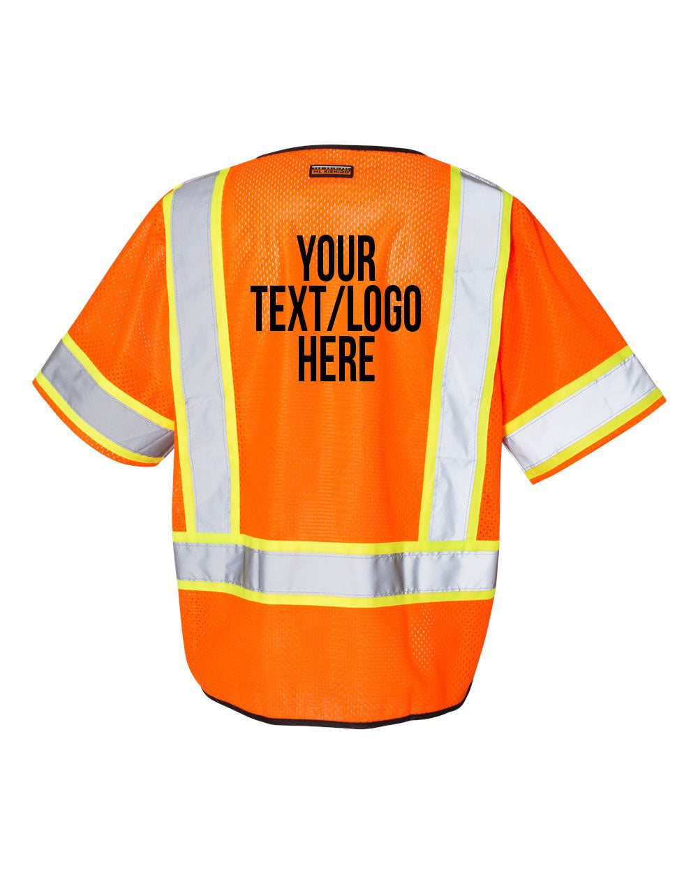 Kishigo - Class 3 Mesh Zippered Vest - 1565-1566 Custom w/ Solid or Reflective Print