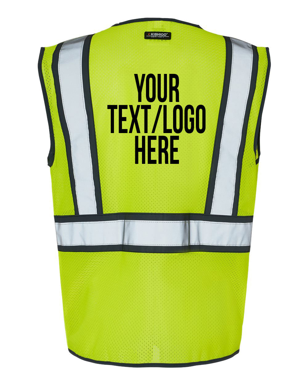 Kishigo - Standard Contrast Vest - 1595-1598 Custom w/ Regular or Reflective Print