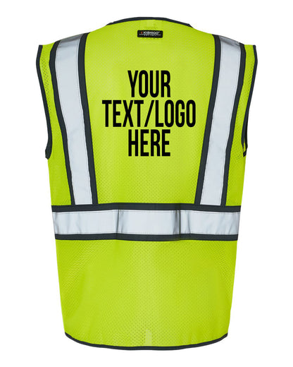 Kishigo - Standard Contrast Vest - 1595-1598 Custom w/ Regular or Reflective Print