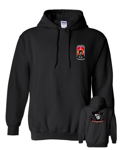 Combat Ready Hooded Sweatshirt with Multicolor Print