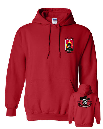 Combat Ready Hooded Sweatshirt with Multicolor Print