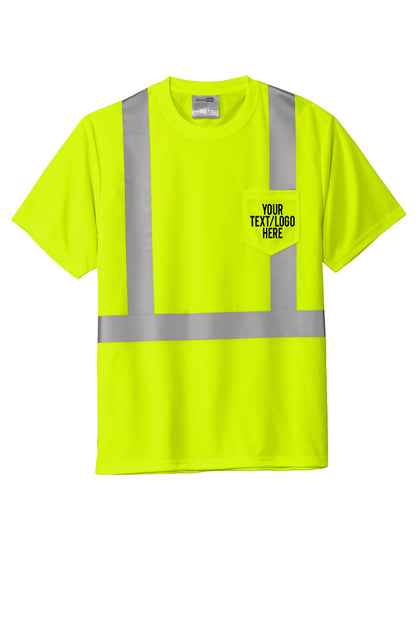 CS200 CornerStone® ANSI 107 Class 2 Mesh Tee Custom w/ Solid or Reflective Print