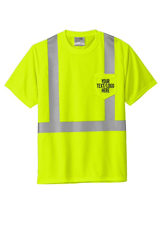 CS200 CornerStone® ANSI 107 Class 2 Mesh Tee Custom w/ Solid or Reflective Print