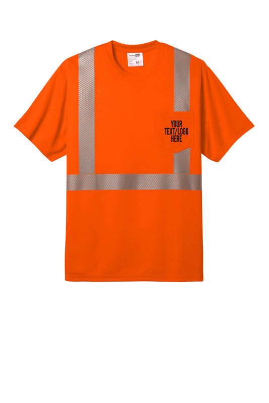 CS204 CornerStone® ANSI 107 Class 2 Segmented Tape Tee Custom w/ Solid or Reflective Print