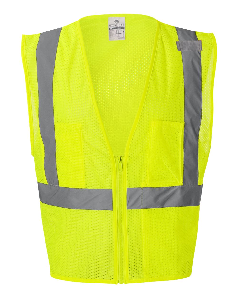 Kishigo - Ultra-Cool™ Mesh Vest with Pockets - 1085-1086 Custom w/ Solid or Reflective Print