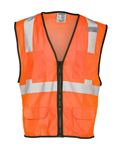 Kishigo - Economy Mesh 6-Pocket Vest - 1191-1192 Custom w/ Solid or Reflective Print