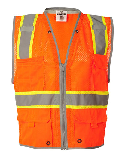 Kishigo - Premium Brilliant Series® Heavy-Duty Class 2 Vest - 1510-1511 Custom w/ Solid or Reflective Print