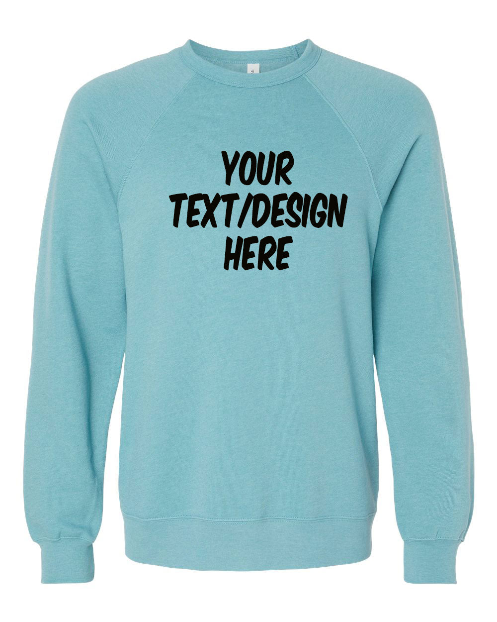 BELLA + CANVAS - Sponge Fleece Raglan Crewneck Sweatshirt - 3901