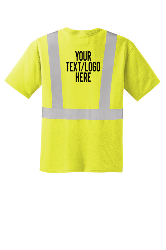 CS401 CornerStone® - ANSI 107 Class 2 Safety T-Shirt Custom w/ Solid or Reflective Print