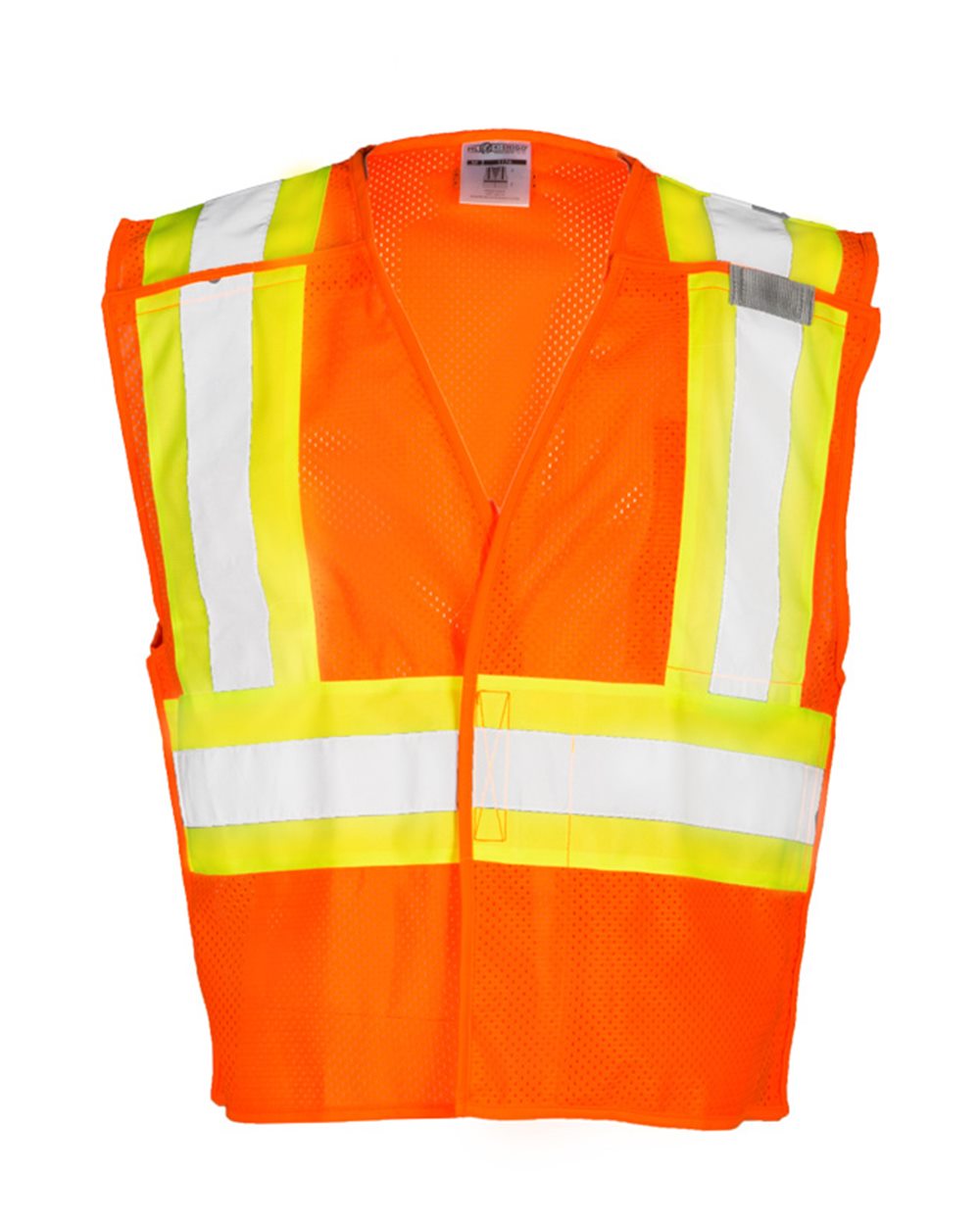 Kishigo - Contrasting Mesh Breakaway Vest - 1174-1176 Custom w/ Solid or Reflective Print