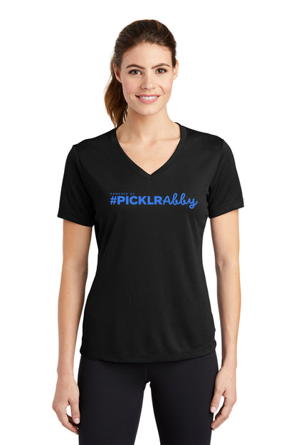 #PICKLRAbby LST340  Sport-Tek® Women's PosiCharge® RacerMesh® V-Neck Tee