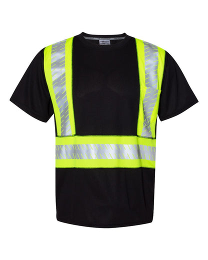 Kishigo - EV Series® Enhanced Visibility Contrast Pocket T-Shirt - B200-204 Custom w/ Solid or Reflective Print