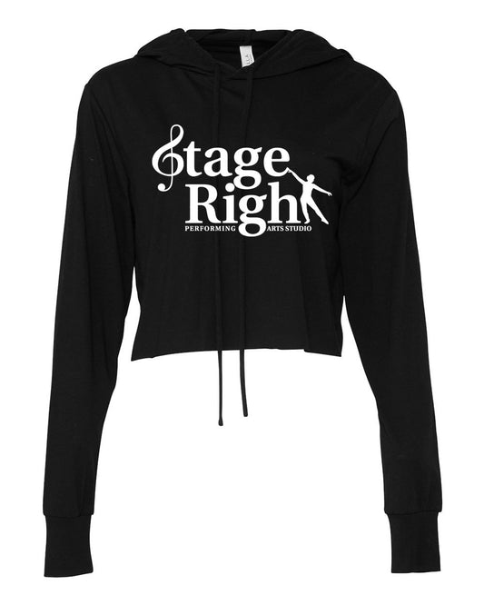 Stage Right Bella + Canvas Women’s Triblend Crop Long Sleeve Hoodie 8512